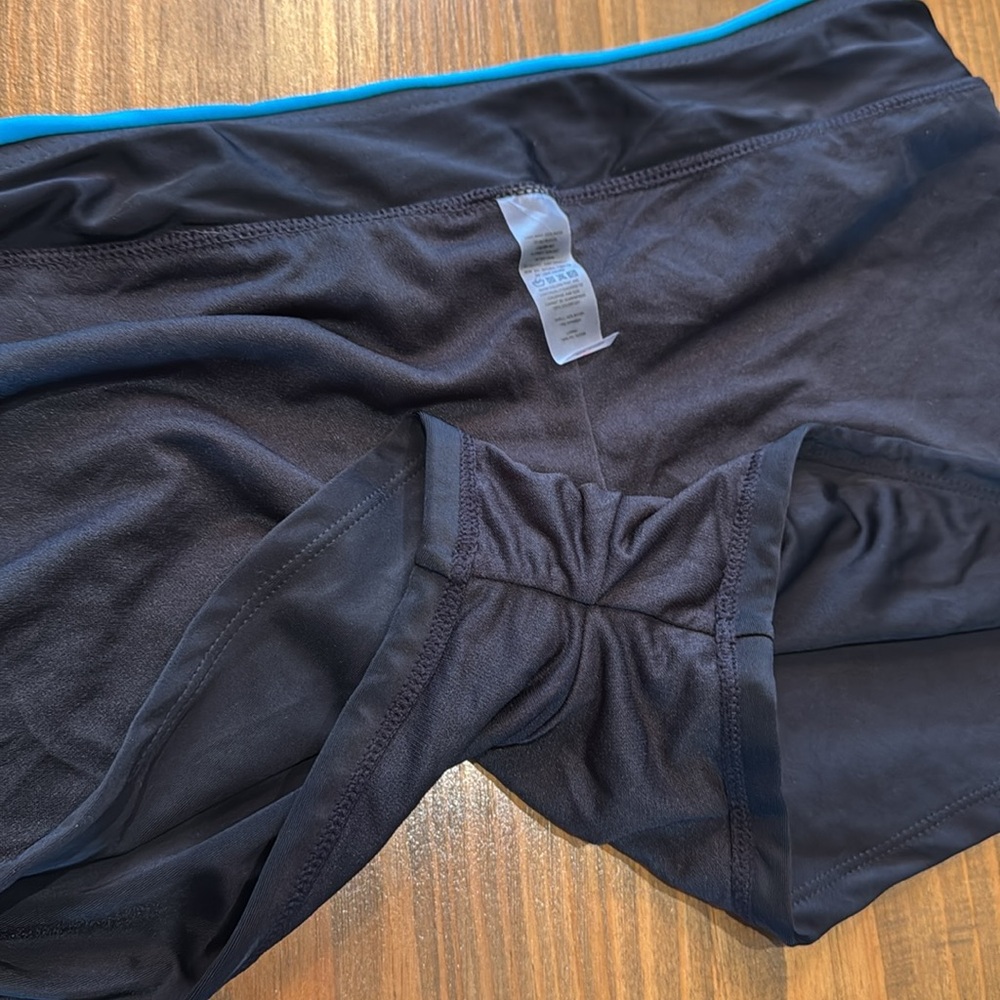 NWOT Two Piece Tankini Bathing Suit with boy shorts Color Block Striped Large - Picture 7 of 15
